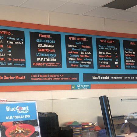 blue coast burrito mt juliet tn menu